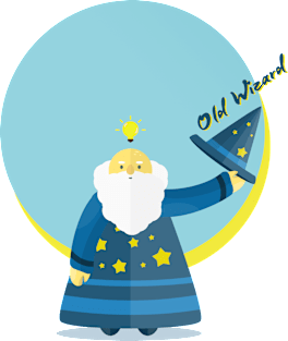 Old Wizard Character Magnet