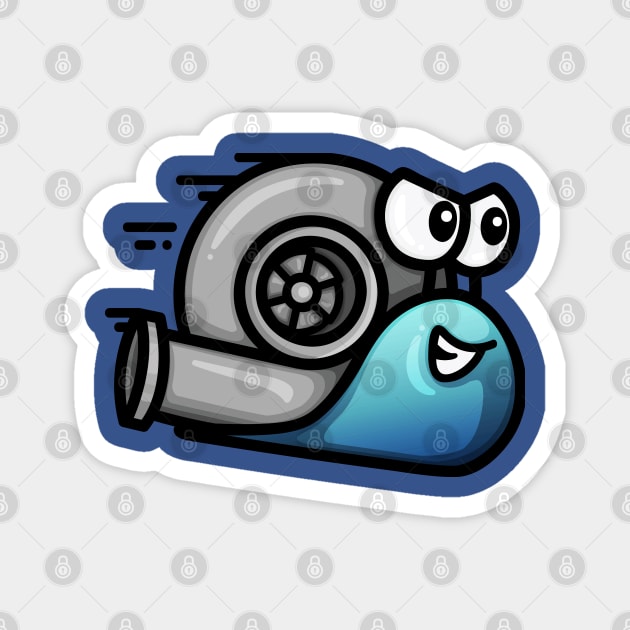 Turbo Snail - Chilled Magnet by hoddynoddy