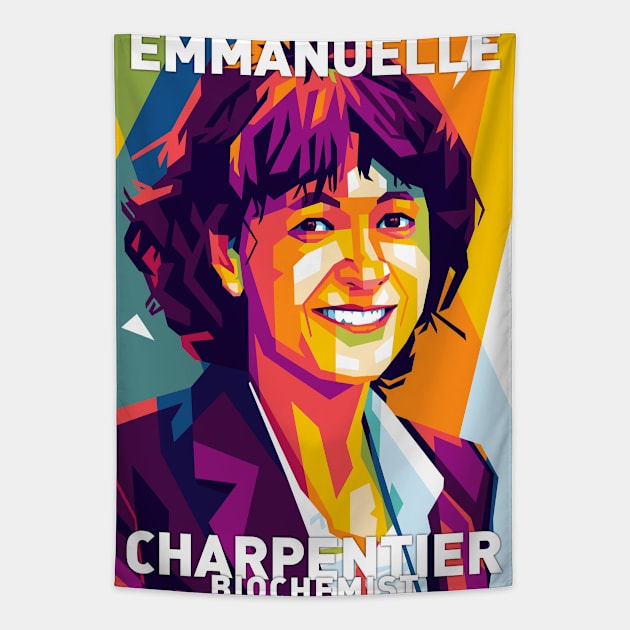 Emmanuelle Charpentier Tapestry by Shecience