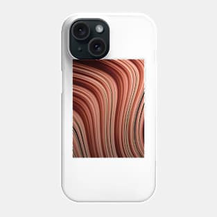 Red Curves Pattern Phone Case