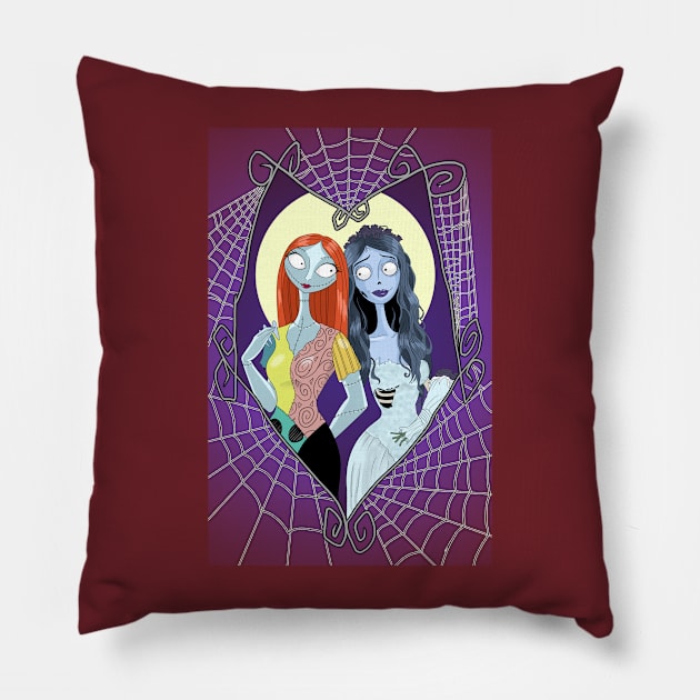 Burton's Brides Pillow by ArtbyMyz