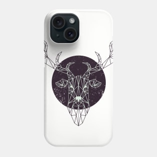 Geometric Deer (Dark Version) Phone Case