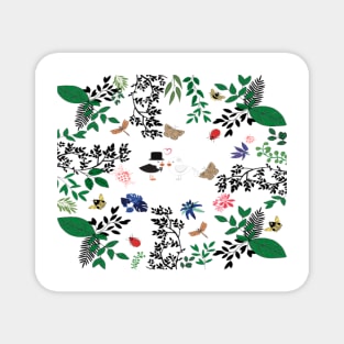 Nature& Birds Pattern Magnet