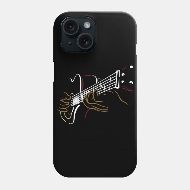 Playing Acoustic Guitar Phone Case by dokgo