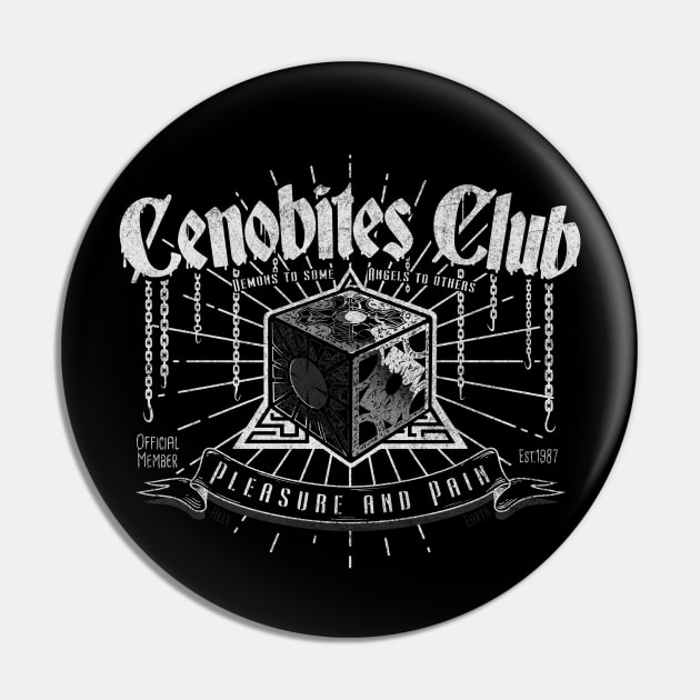 Cenobites Club (White) Pin by Getsousa