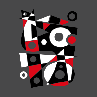 Abstract Geometric BWR T-Shirt