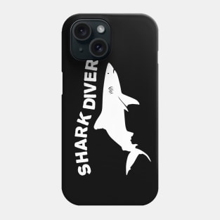 Shark diver Phone Case