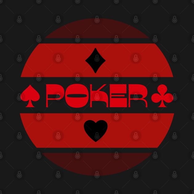 Poker inverse red black by Bailamor