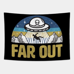 Far Out Alien UFO Tapestry