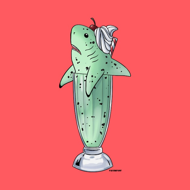 Mint Choco Chip Milkshark by lizstaley