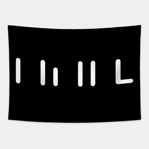 Loss Meme Letters Vertical White Text Loss Meme Tapisserie