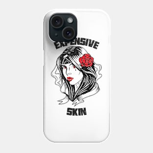 Expensive Skin Girl With A Rose Tattoo Lover Phone Case