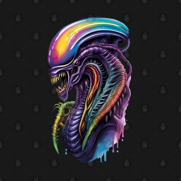 Colorful Alien by AlienCollectors