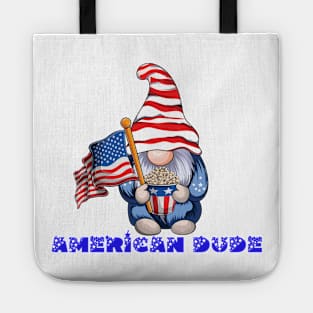 4th Of July Patriotic Gnomes Funny American Flag USA Tote