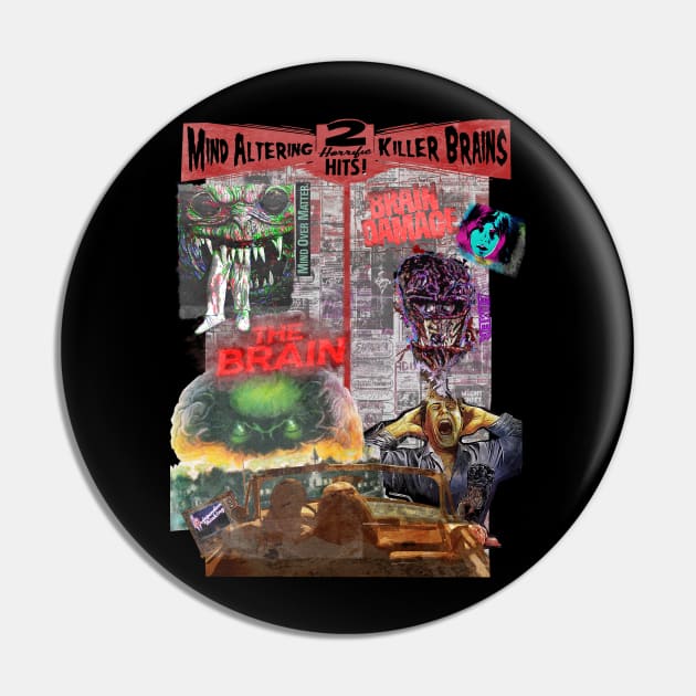 Killer Brain Double Feature Pin by Exploitation-Vocation