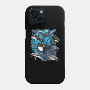 Whales and Dolphins Phone Case