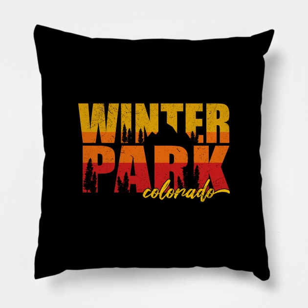 Winter Park Pillow by Zen Cosmos Official