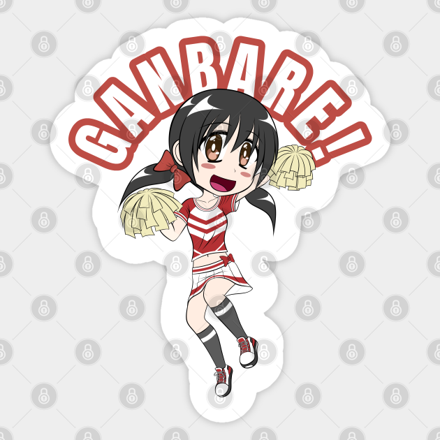 Kawaii Anime Cheerleader Red And White Anime Style Cheerleader Sticker Teepublic Polish your personal project or design with these cheerleading transparent png images, make it even more personalized and. teepublic