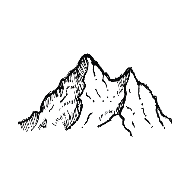 Rocky Mountain with a View Drawing by russelwester