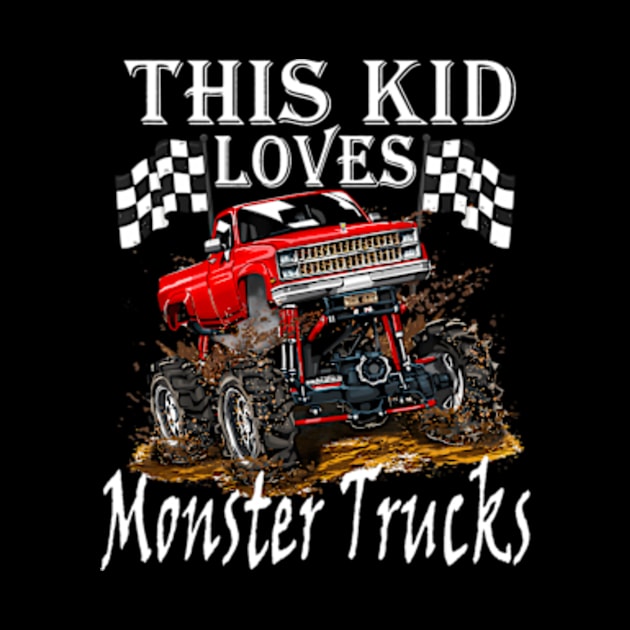 This Kid Loves Monster Trucks Boys Girls by Zoe Hill Autism