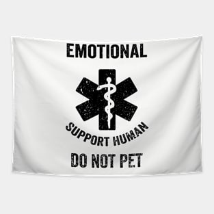 Emotional Support Human DO NOT PET Tapestry