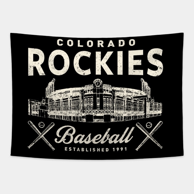 Rockies Coors Field by Buck Tee Tapestry by Buck Tee