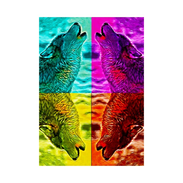 Colored Wolves by d1a2n3i4l5