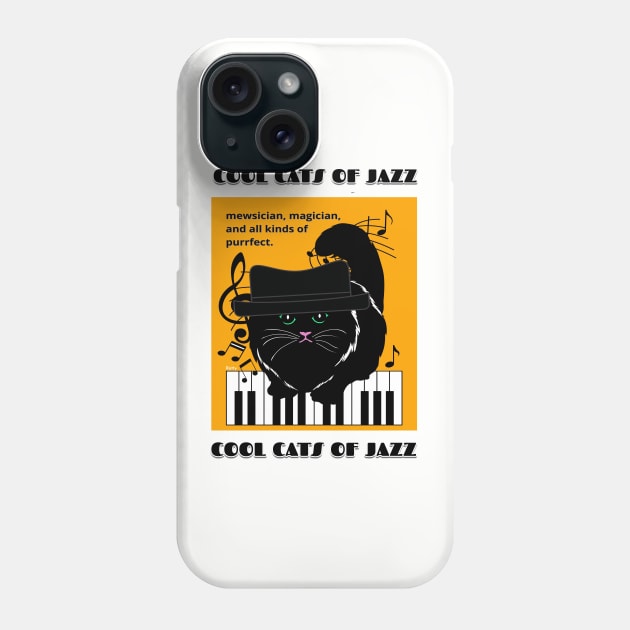 Cool Cats of Jazz-jazz music Phone Case by Rattykins