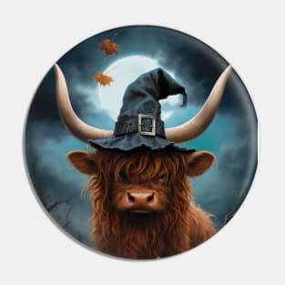 Trick Or treat - Highland Cow Pin