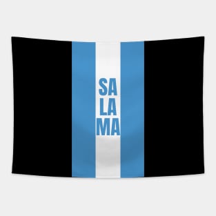 Salama City in Guatemala Flag Colors Vertical Tapestry