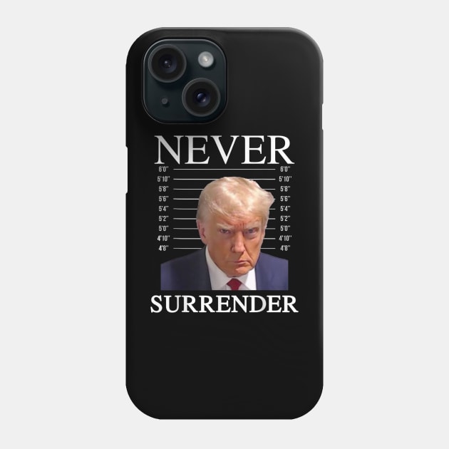 Trump Never Surrender 2024 Phone Case by Bearlyguyart