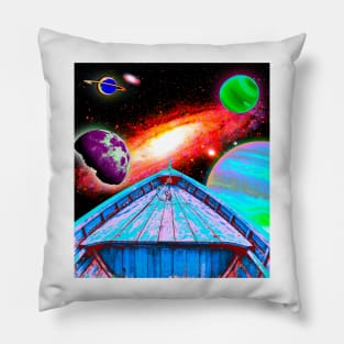 Trippy Space Voyage Pillow