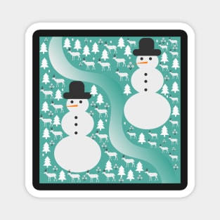 Winter scene Magnet