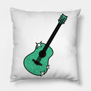 Aqua Guitar Pillow