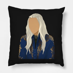 alina with white hair Pillow