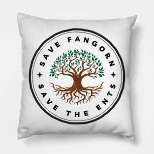 Save Fangorn - Save the Ents - White - Fantasy Pillow