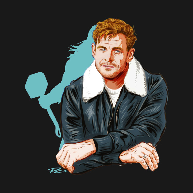 Disover Chris Hemsworth - An illustration by Paul Cemmick - Chris Hemsworth - T-Shirt