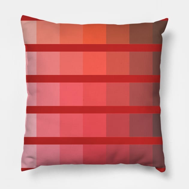 RED TONE / CHARACTERISTIC Pillow by DDP Design Studio