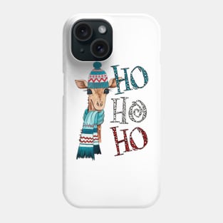 HO HO HO, Giraffe Phone Case