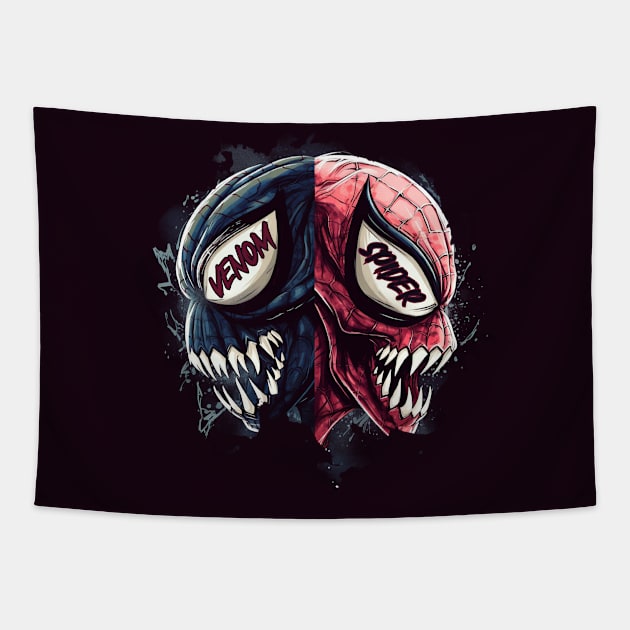 VENOM X Spider Man Tapestry by Pixy Official