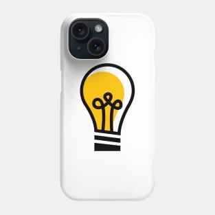 Simplistic Light Bulb - Colored Phone Case