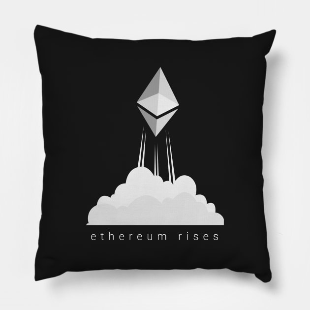 Ethereum Black Pillow by mangobanana