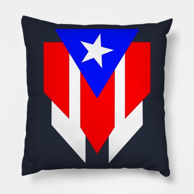 Puerto Rican Emblem Pillow by SuaveOne