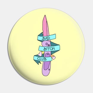 Bad Bitch Club Pastel Knife Pocket Tee Pin