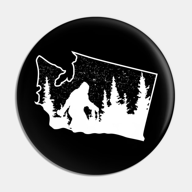 Washington Bigfoot State Pin by Tesszero