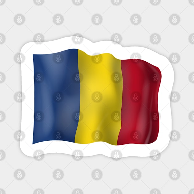 Romania flag Magnet by SerenityByAlex