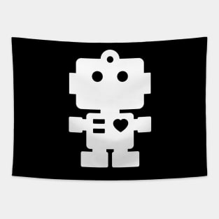 White Robot Tapestry