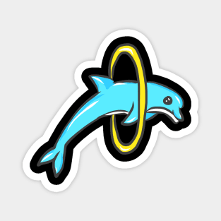 cute dolphin design whale fish animal welfare dolphin Magnet