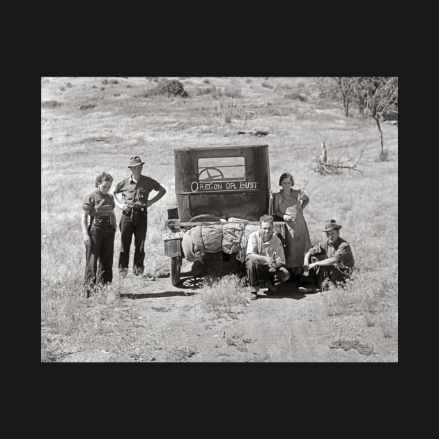 Oregon or Bust, 1936. Vintage Photo by historyphoto