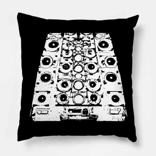 Tekkno Hardtek Soundsystem Rave DJ Pillow by T-Shirt Dealer